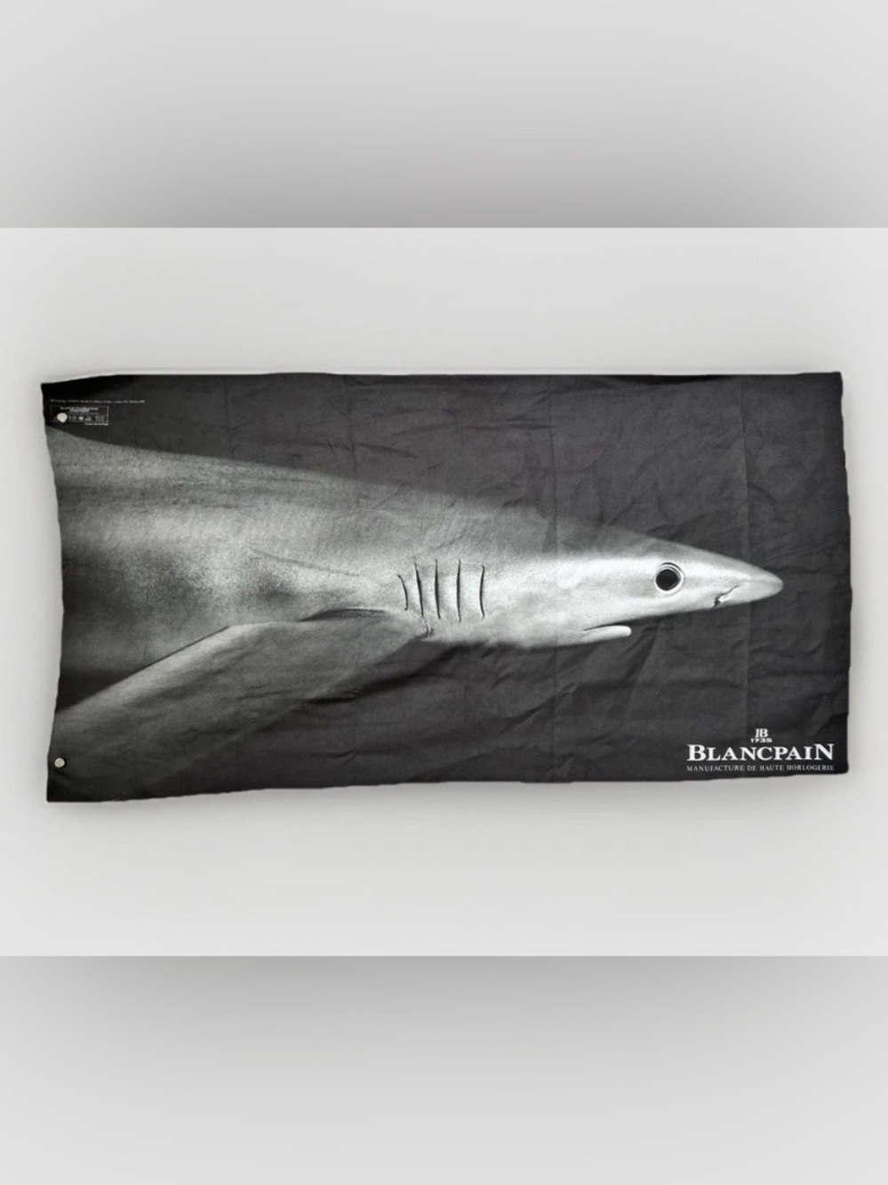 Blancpain Fifty Fathoms Shark Print Black and Gray Microfiber cloth